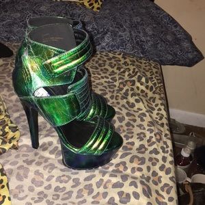 Pleaser Heels Multi-Colored (Used)